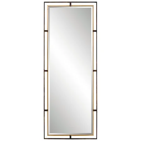 Carrizo Tall Bronze & Gold Mirror