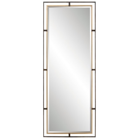 Carrizo Tall Bronze &amp; Gold Mirror