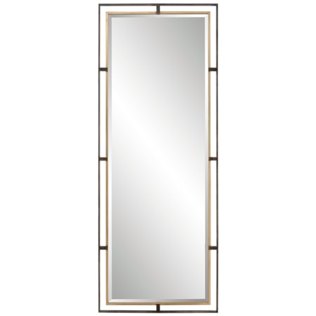 Carrizo Tall Bronze & Gold Mirror