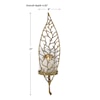 Uttermost Woodland Treasure Aged Gold Candle Sconce