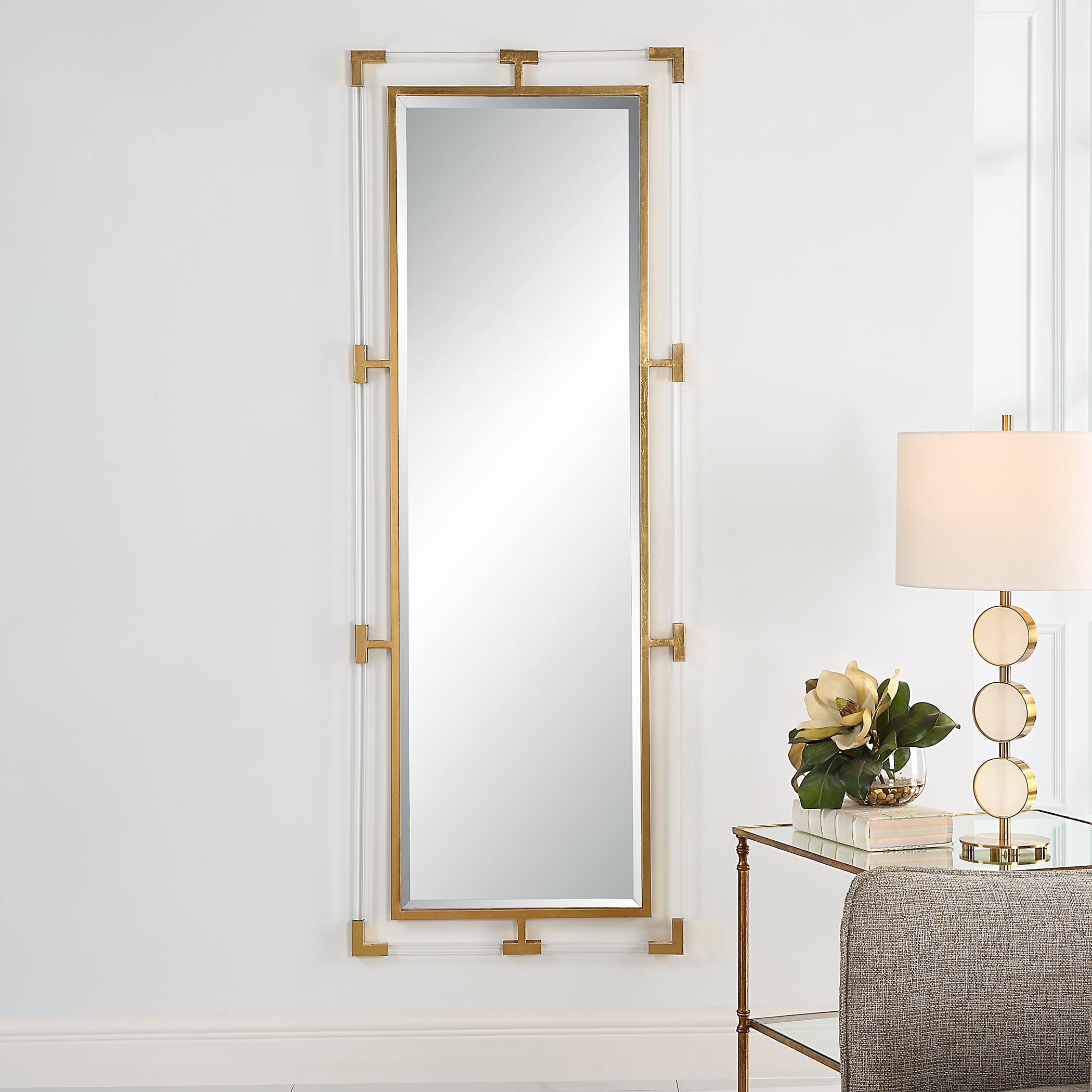 Uttermost Balkan Balkan Gold Tall Mirror