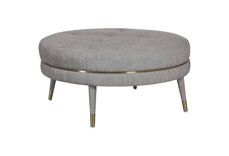 Accent Furniture - Ottomans Blake Modern Taupe Ottoman by Uttermost at Mueller Furniture