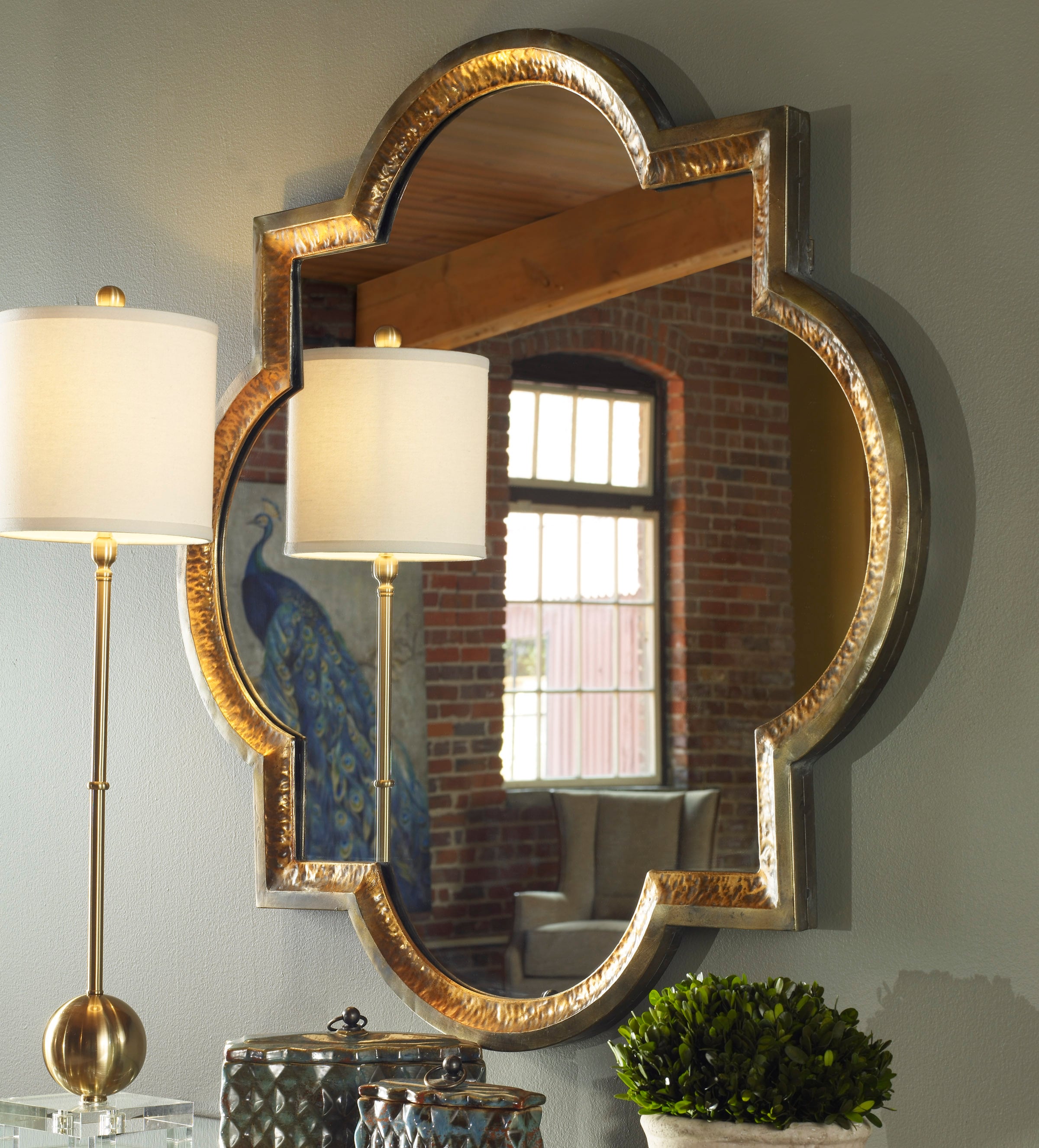 Uttermost Mirrors Lourosa Gold Mirror