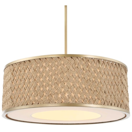 Pinchot 4 Light Rattan Drum Pendant