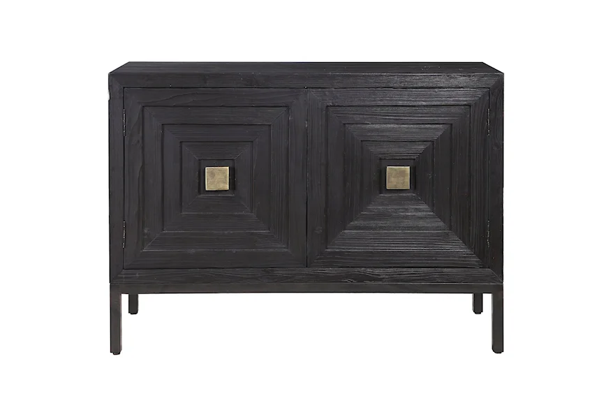 Accent Furniture - Chests Aiken Dark Walnut 2-Door Cabinet by Uttermost at Del Sol Furniture