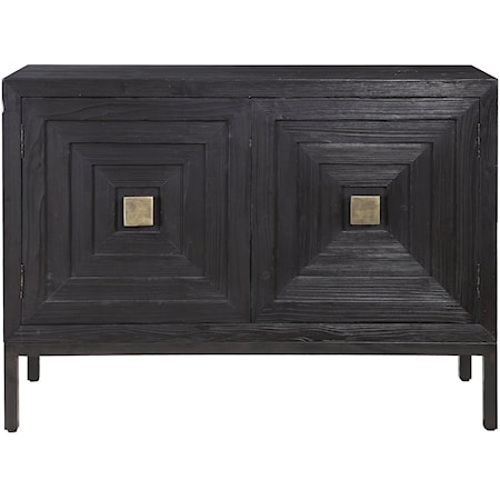 Aiken Dark Walnut 2-Door Cabinet