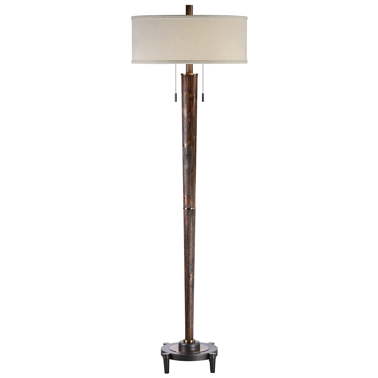 Uttermost Floor Lamps Rhett Burnished Oak Floor Lamp