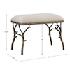 Uttermost Accent Furniture - Benches Lismore Small Fabric Bench