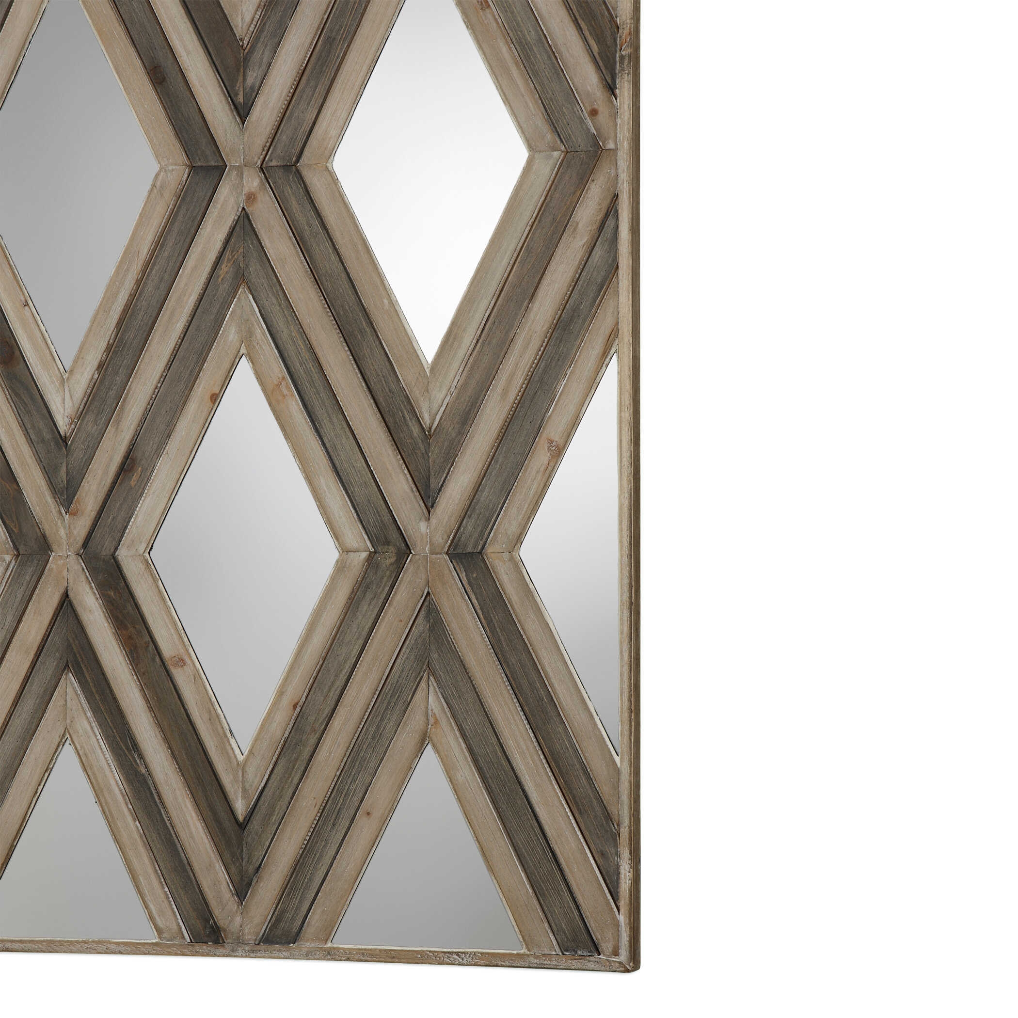 Uttermost Tahira Tahira Geometric Argyle Pattern Wall Mirror