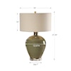 Uttermost Table Lamps Elva Emerald Table Lamp