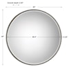 Uttermost Mirrors - Round Stefania Beaded Round Mirror