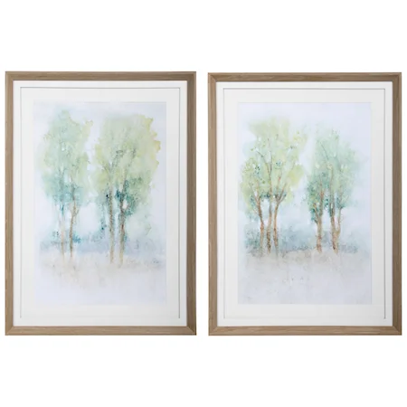 Meadow View Framed Prints, S/2