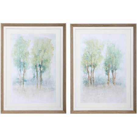 Meadow View Framed Prints, S/2
