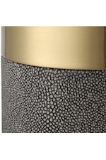 Uttermost Wessex Gray Faux Shagreen Candleholders- Set of 2
