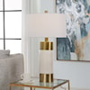 Uttermost Adelia Adelia Ivory and Brass Table Lamp