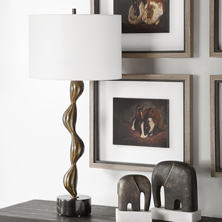 Remolino Bronze Table Lamp