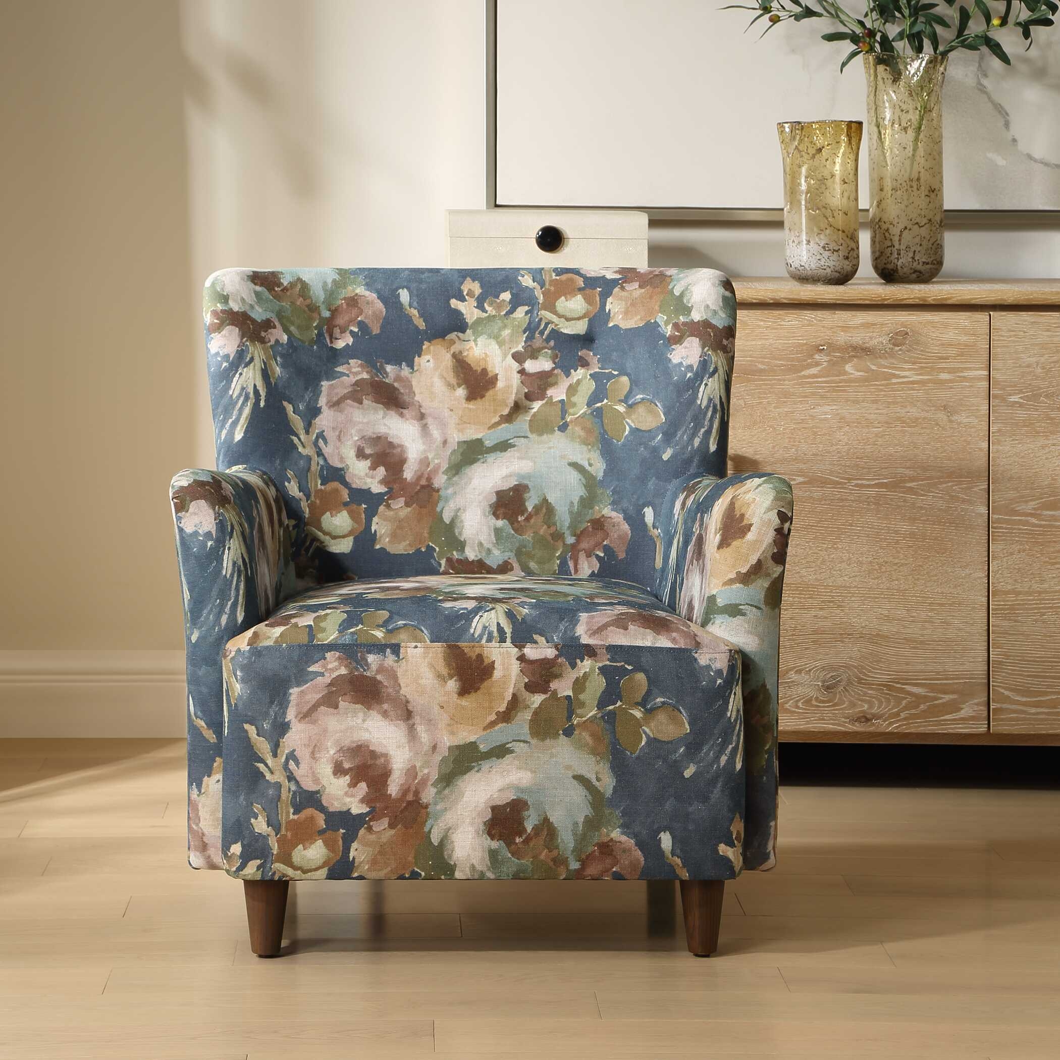 Uttermost Lainey Lainey Floral Upholstered Armchair