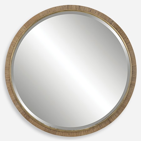 Paradise Round Rattan Mirror