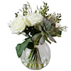 Uttermost Accessories Belmonte Floral Bouquet & Vase