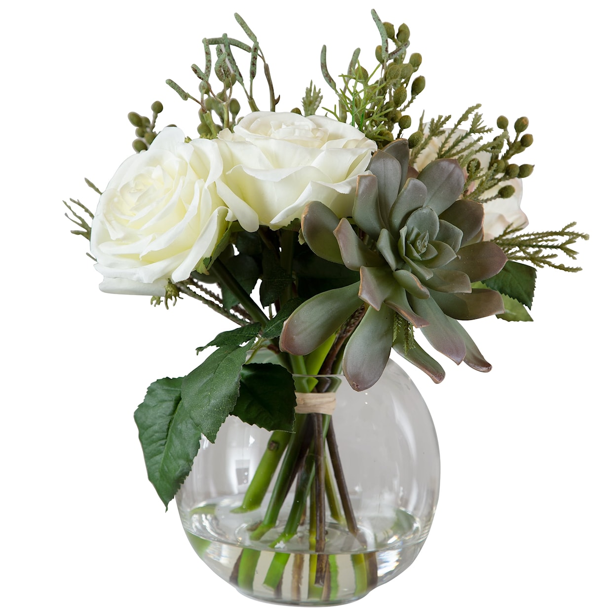 Uttermost Accessories Belmonte Floral Bouquet & Vase