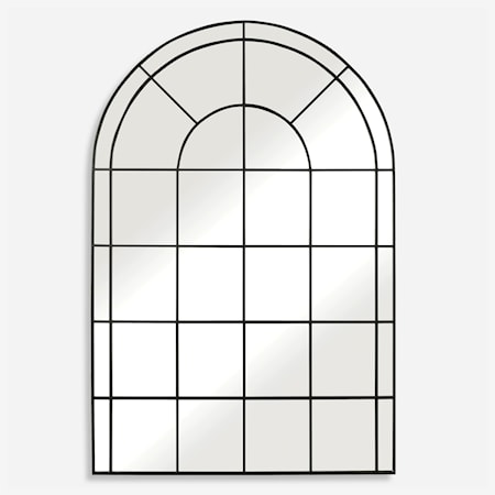 Grantola Black Arch Iron Mirror