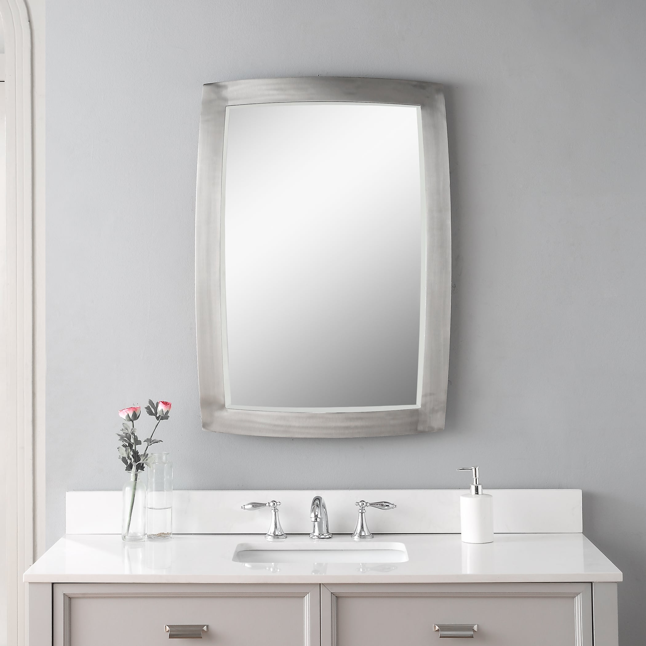 Uttermost Mirrors Haskill Brushed Nickel Mirror