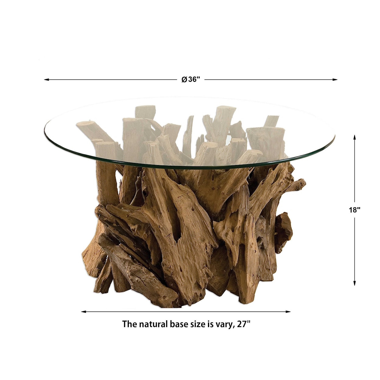 Uttermost Accent Furniture - Occasional Tables Driftwood Cocktail Table