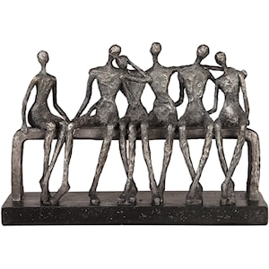 Uttermost Accessories - Statues and Figurines Camaraderie Aged Silver Figurine