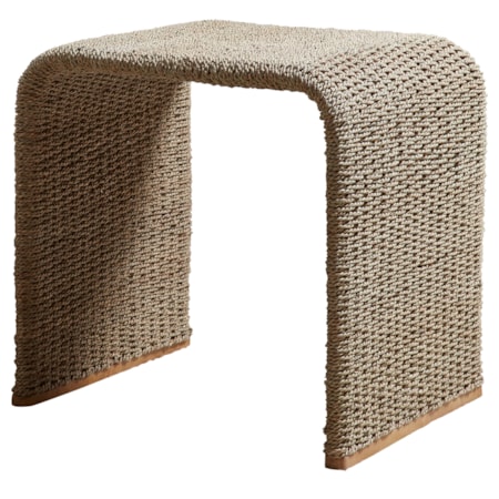 Woven Seagrass End Table