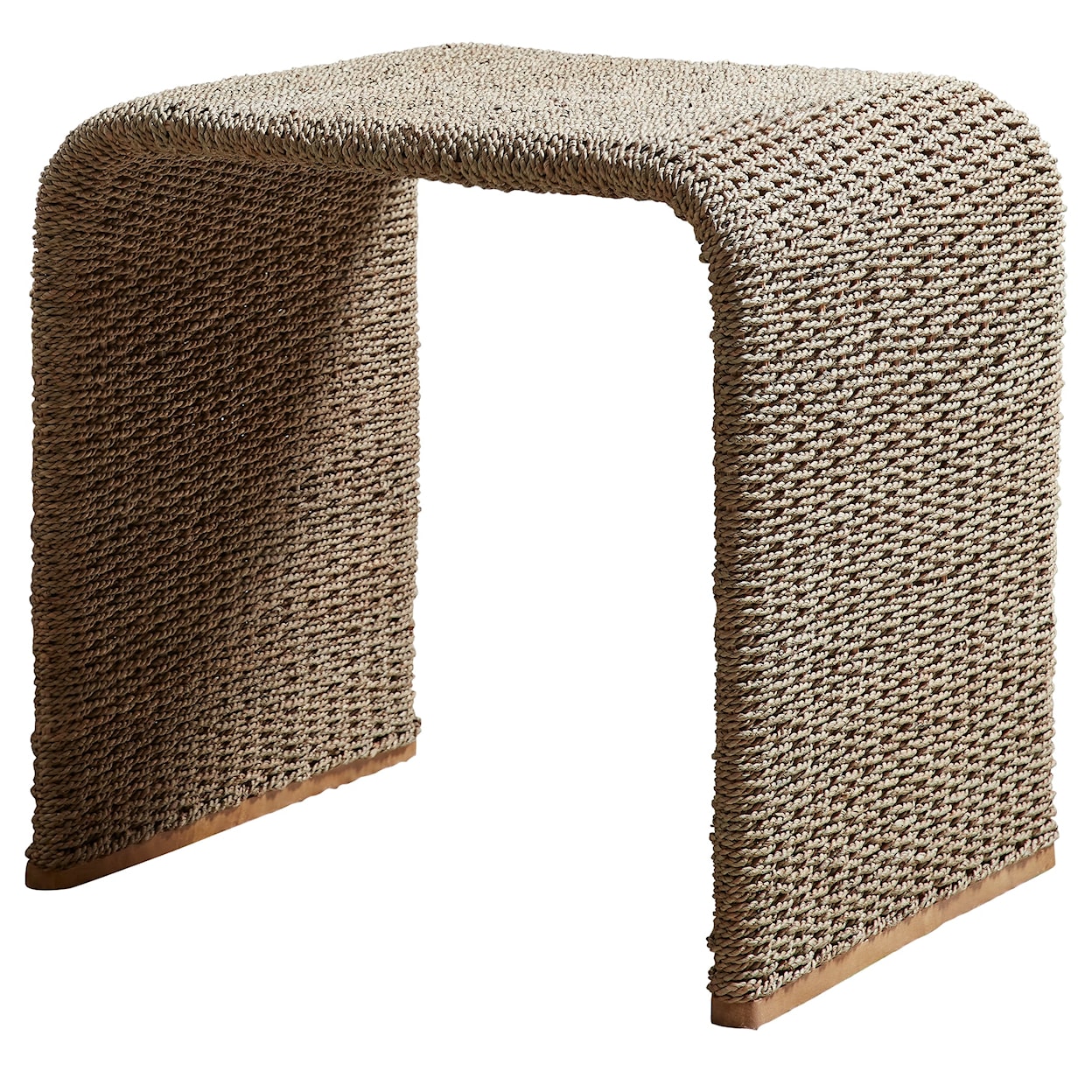 Uttermost Calabria Woven Seagrass End Table