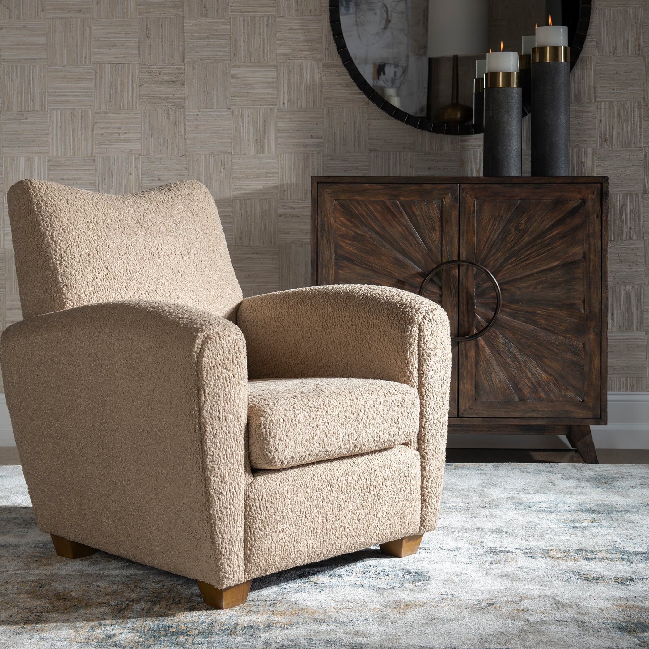 Uttermost Teddy Teddy Latte Accent Chair