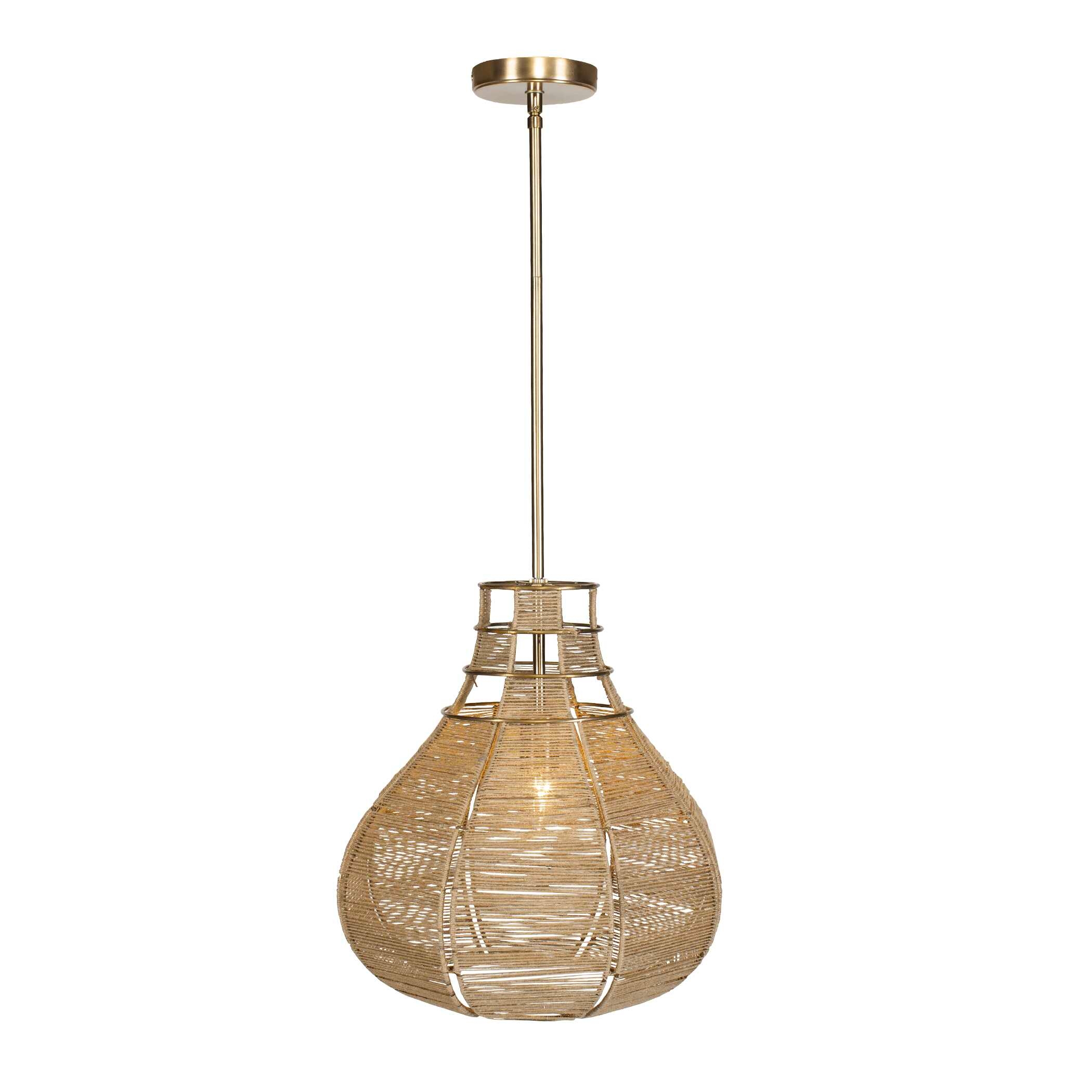 Uttermost Hestia Hestia 1 Light Natural Rope Pendant