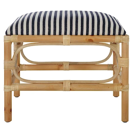 Laguna Small Striped Bench