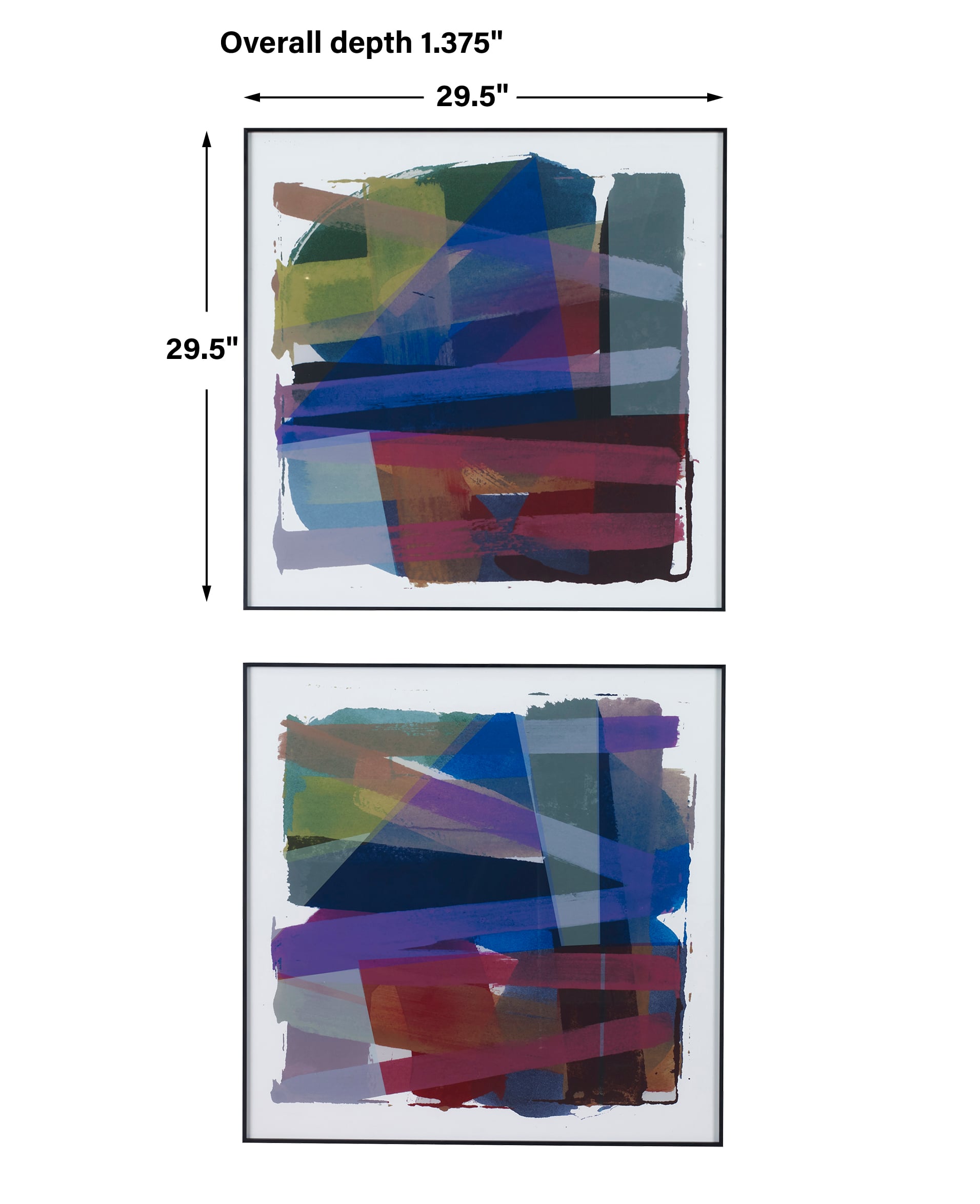 Uttermost Vivacious Vivacious Abstract Framed Prints Set/2