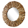 Uttermost Teak Branch Teak Branch Natural Round Mirror