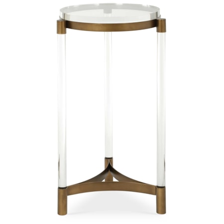 Pereira Round Acrylic Accent Table
