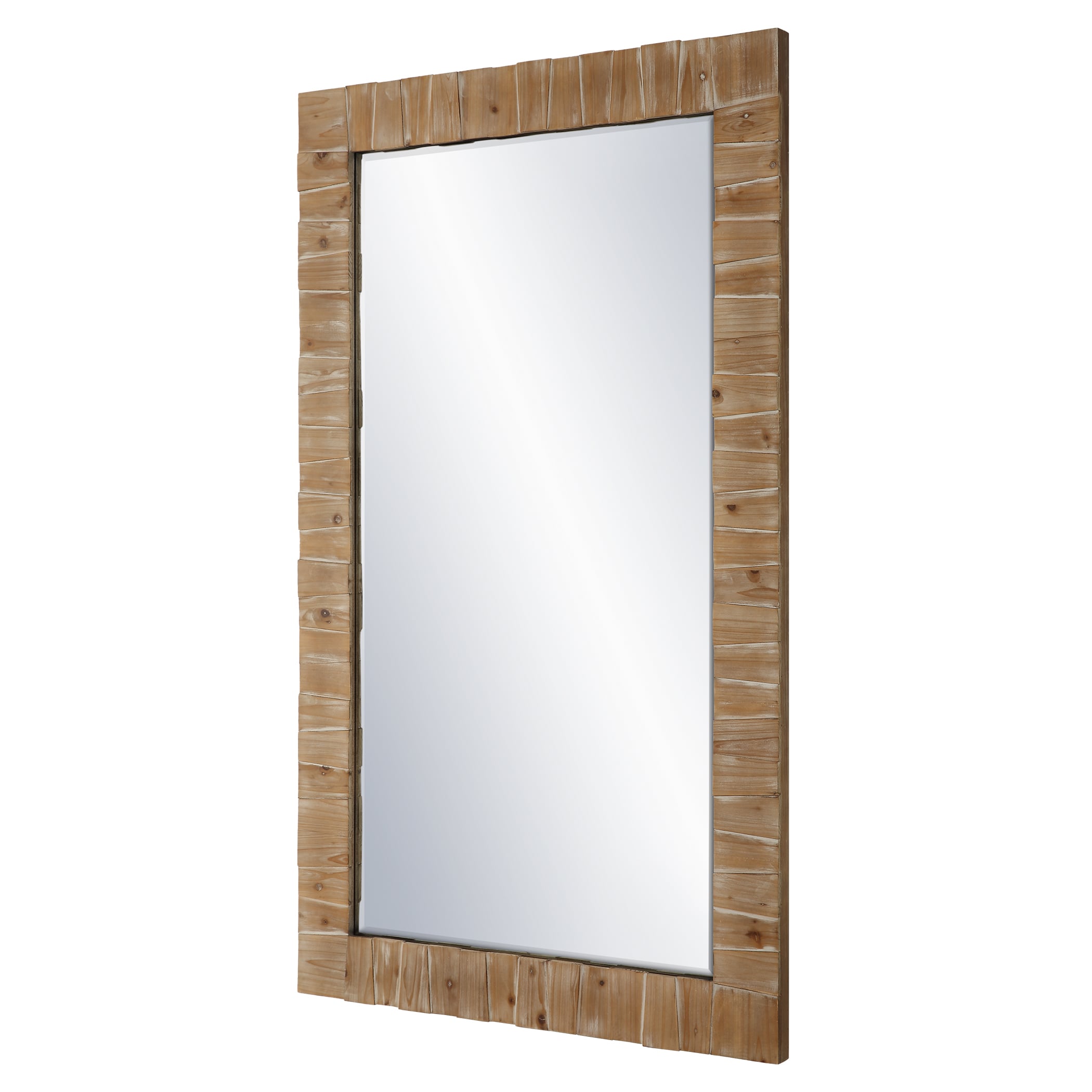 Ayanna Gray Washed Wood Mirror