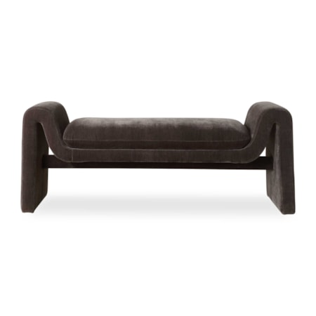 Manson Modern Charcoal Bench