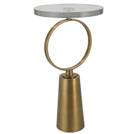 Ringlet Brass Accent Table