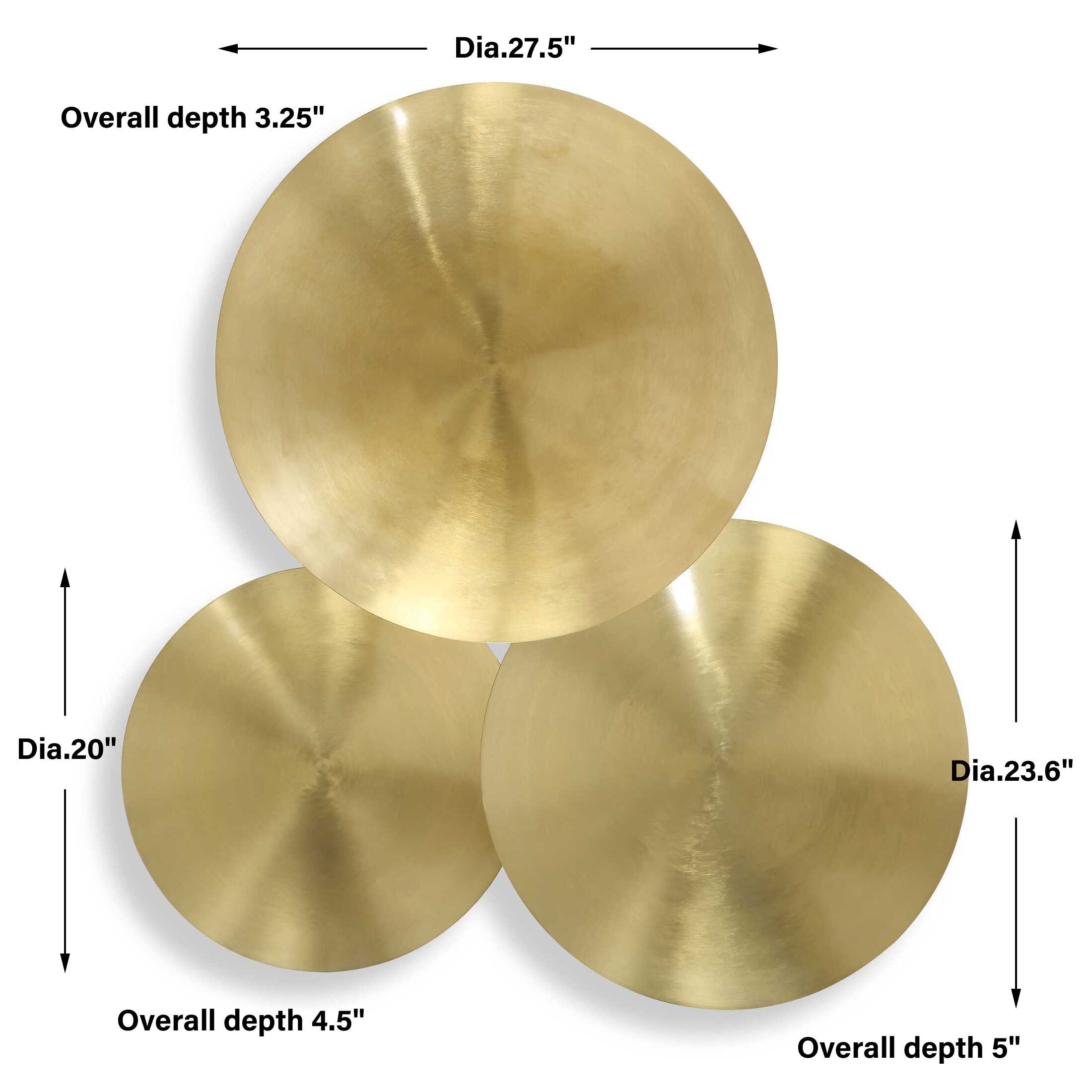 Uttermost Cymbalic Cymbalic Round Brass Wall Art