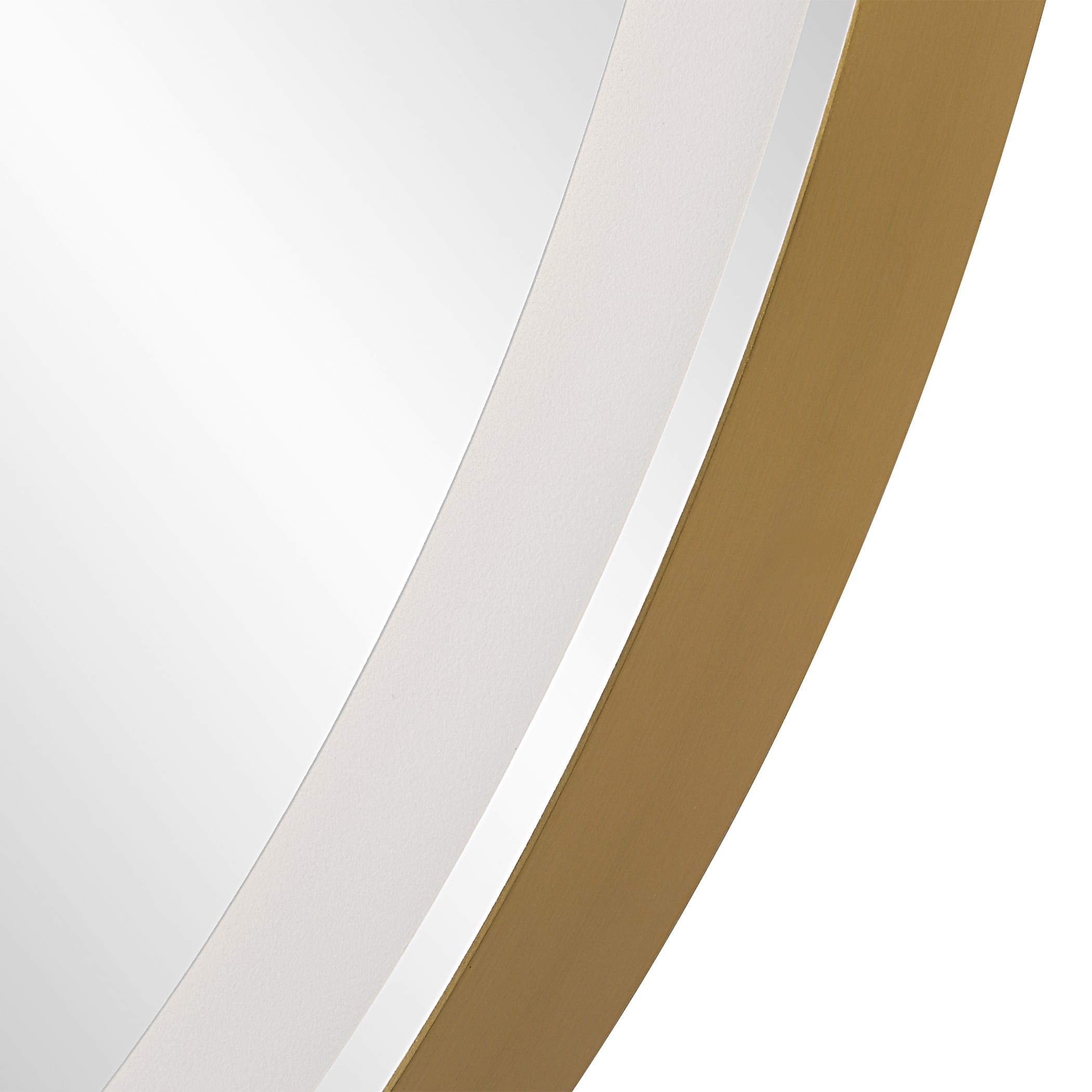 Uttermost Crofton Crofton Lighted Brass Round Mirror