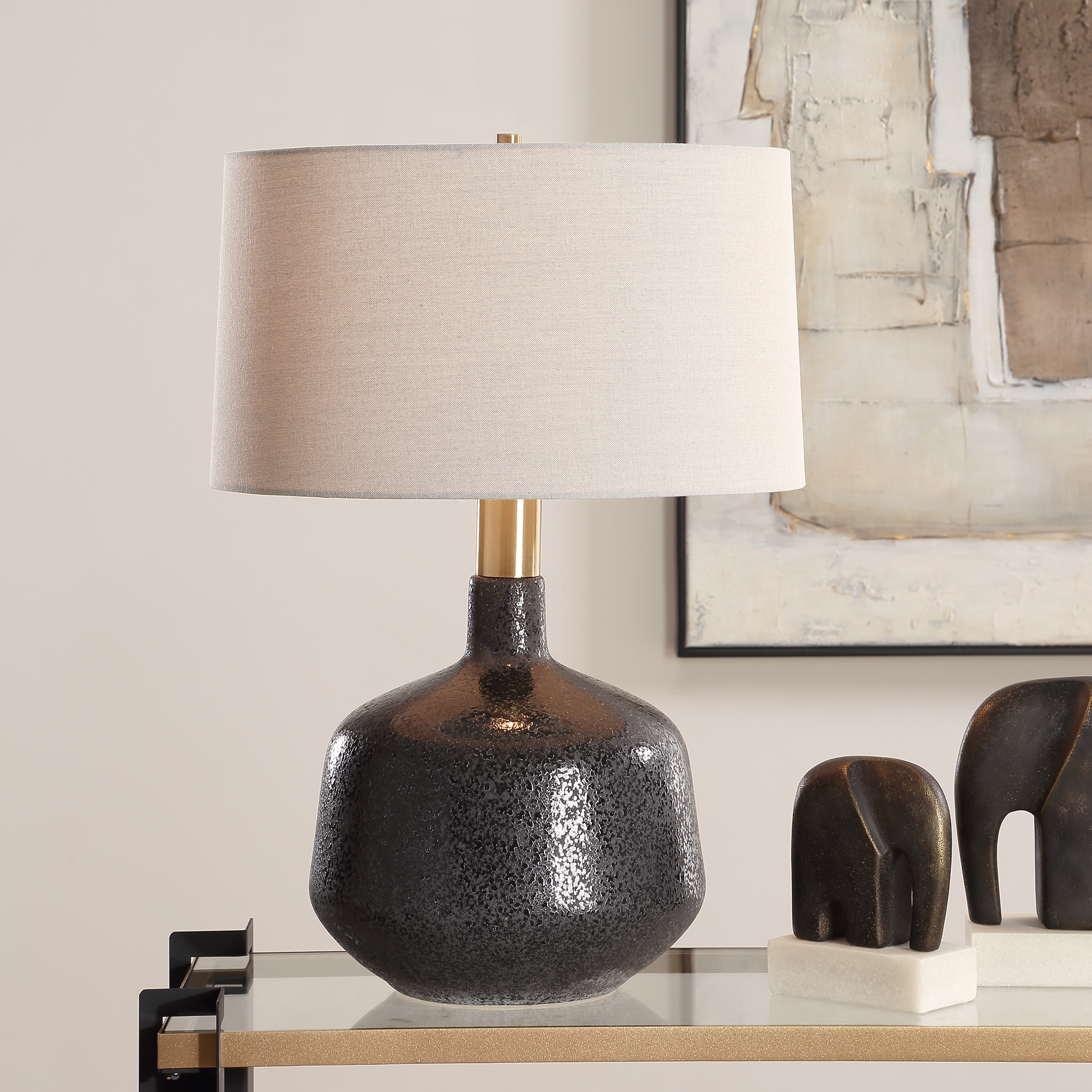 Uttermost Flanagan Flanagan Mottled Gloss Table Lamp