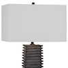 Uttermost Table Lamps Sanderson Metallic Charcoal Table Lamp