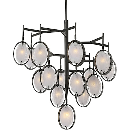 Maxin 15 Light Large Bronze Chandelier