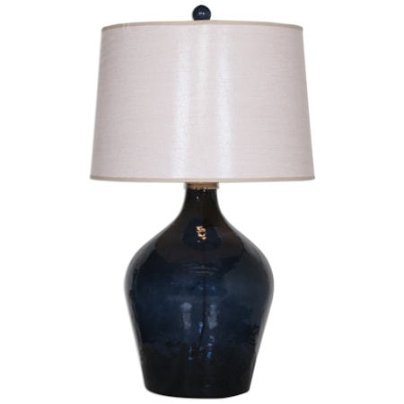 Lamone Blue Glass Lamp