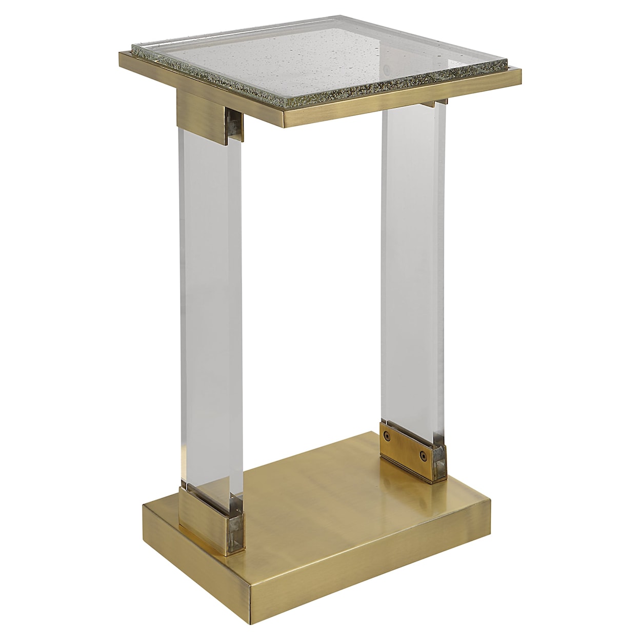 Uttermost Muse Muse Seeded Glass Accent Table