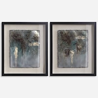 Rustic Patina Framed Prints, Set/2