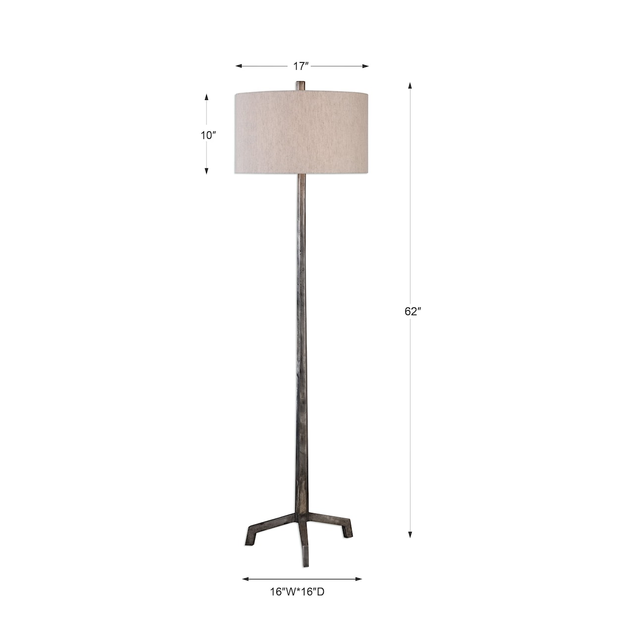 Uttermost Floor Lamps Ivor Cast Iron Floor Lamp