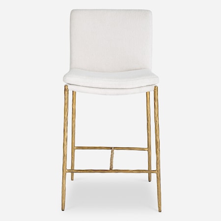 Ascend White Counter Stool