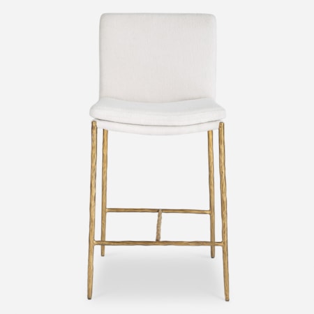 Ascend White Counter Stool